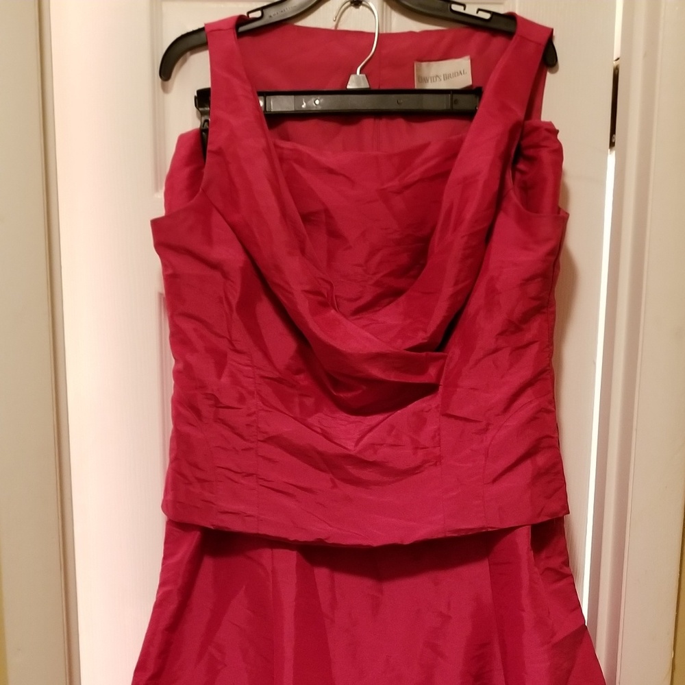 Hot pink gown
